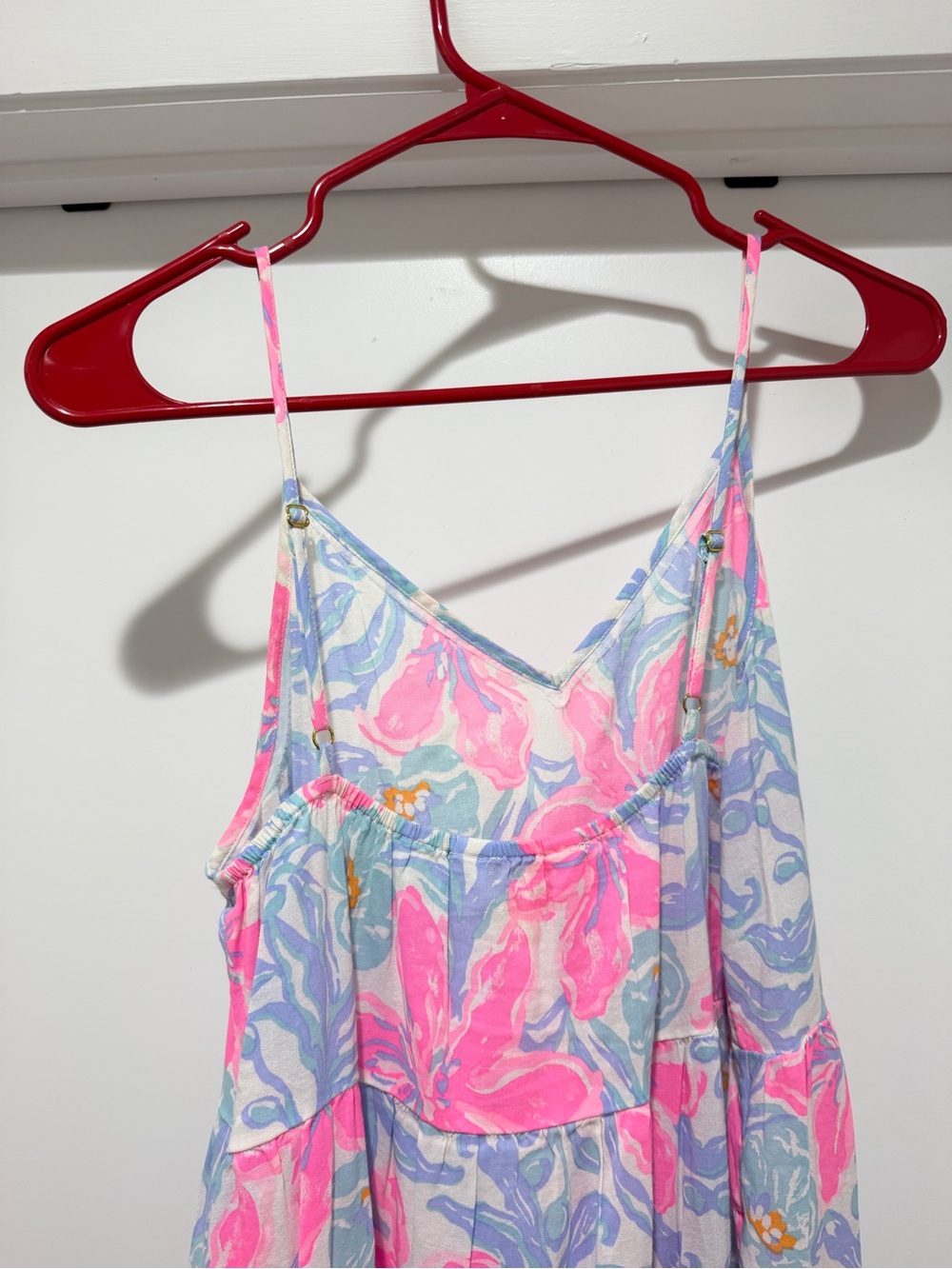 Lilly Pulitzer floral tiered maxi dres